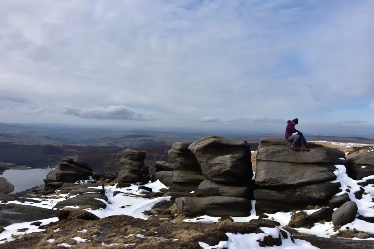 Following Footprints in the Snow - A Winter Hiking Holiday in the Peak District