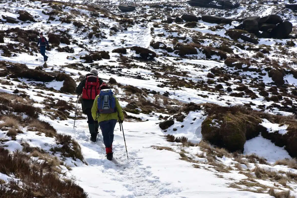 Following Footprints in the Snow - A Winter Hiking Holiday in the Peak District