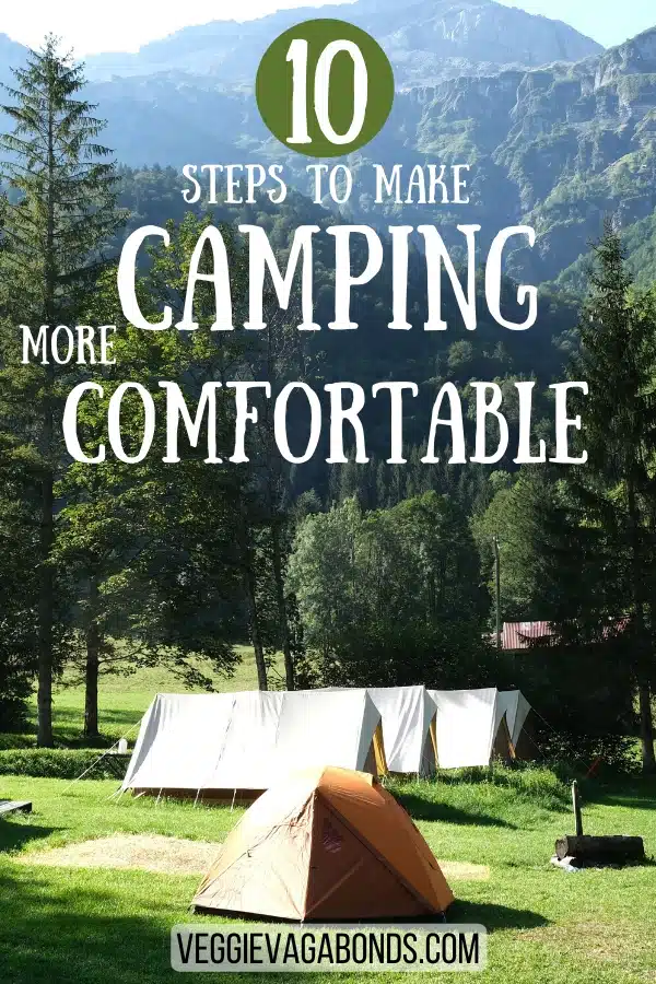 Ways to make shop camping more comfortable