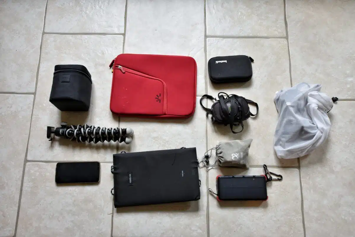 Electronics for a bike trip packing list