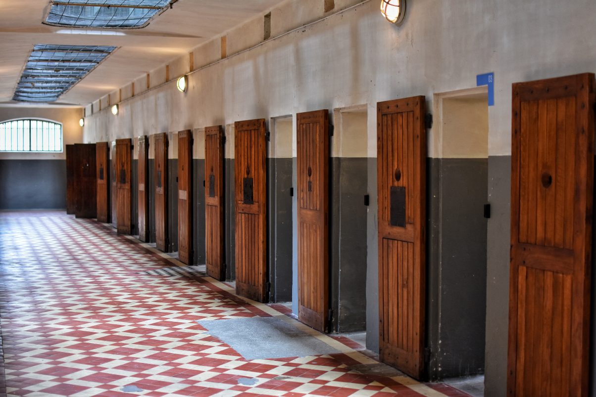 Cell block in Montluc Prison, Lyon 