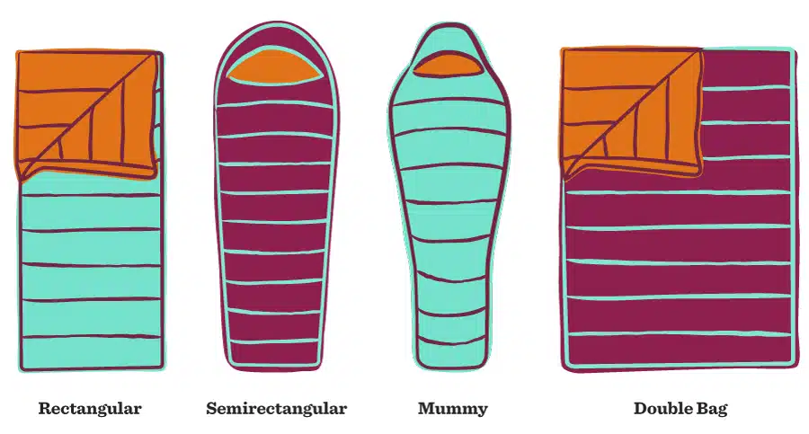 vegan sleeping bag sizes