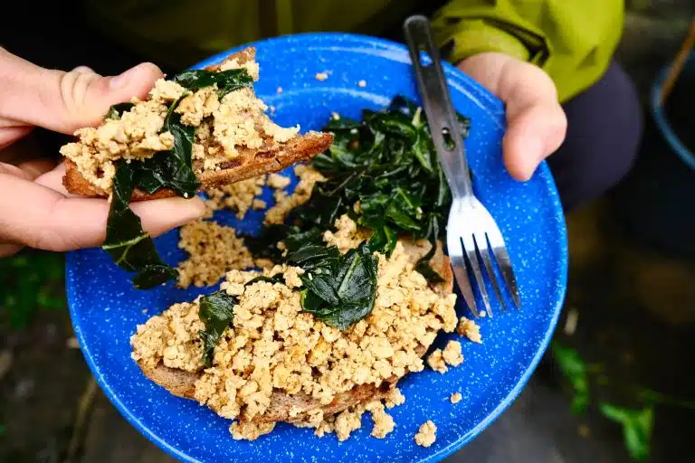 Vegan Tofu Scramble Recipe for the Camp Stove