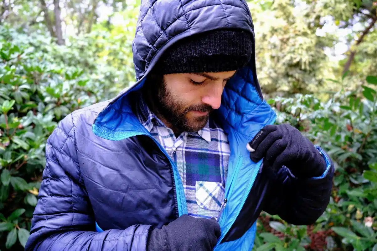 men's thermoball hooded jacket