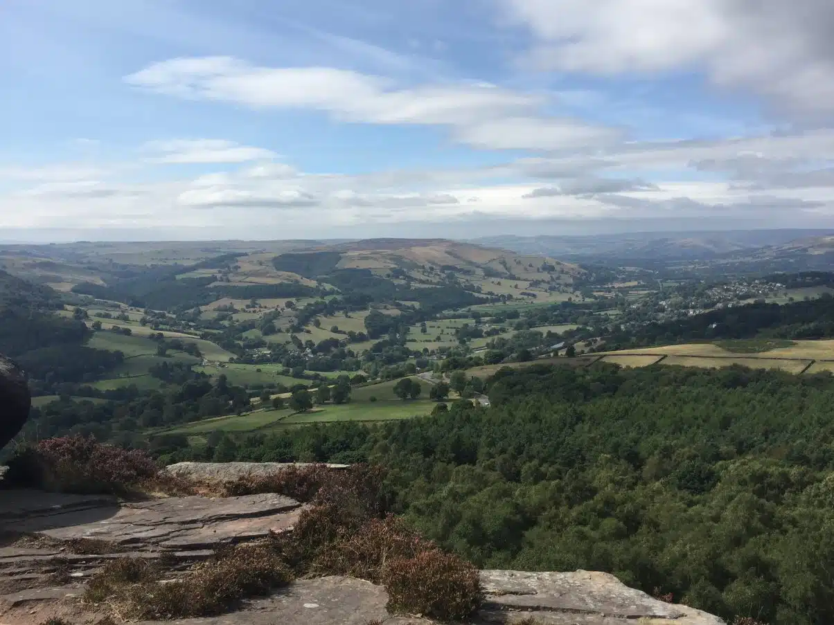 Views of Foxhouse to Longshaw hike in the Peak District 