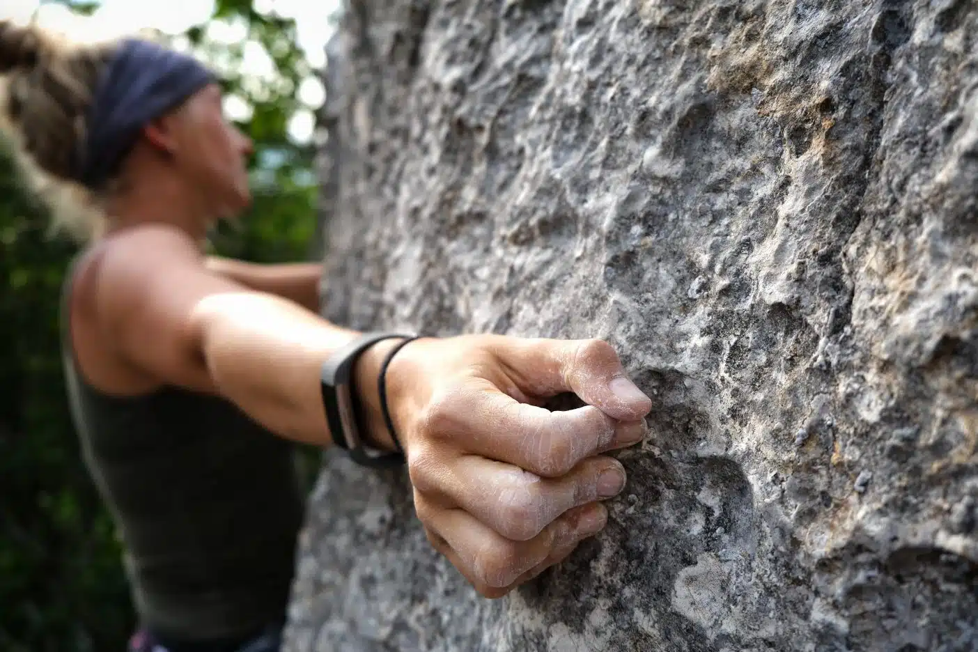 Girl climbing