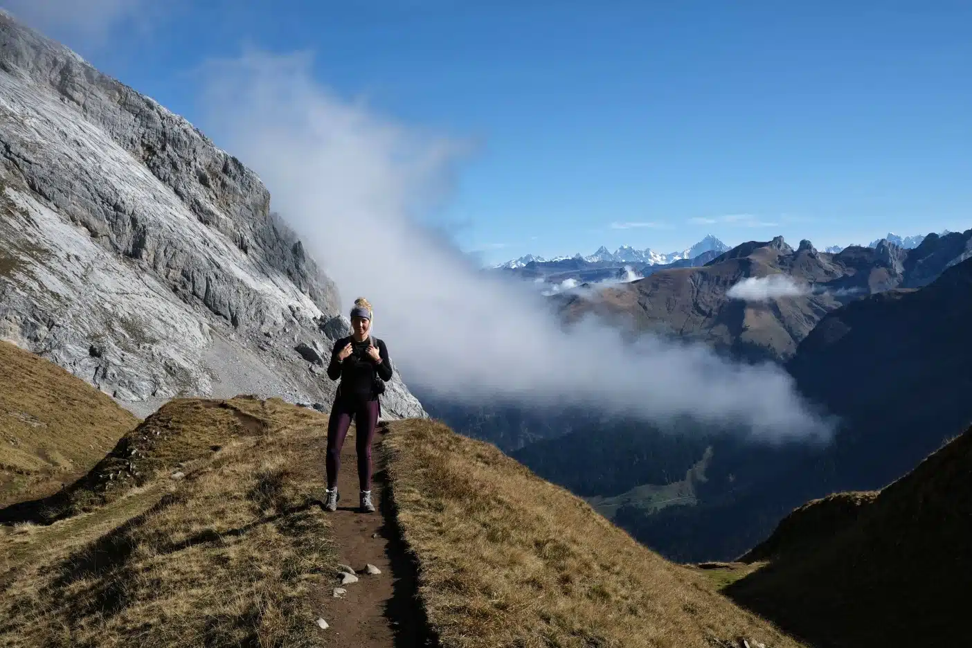 Girl Climbing mountain