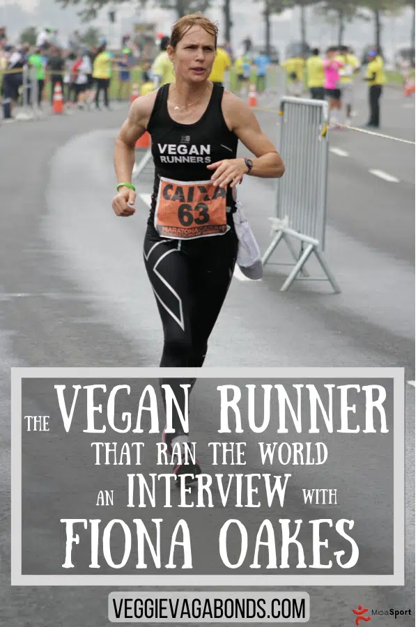 Vegan runner Fiona Oakes 