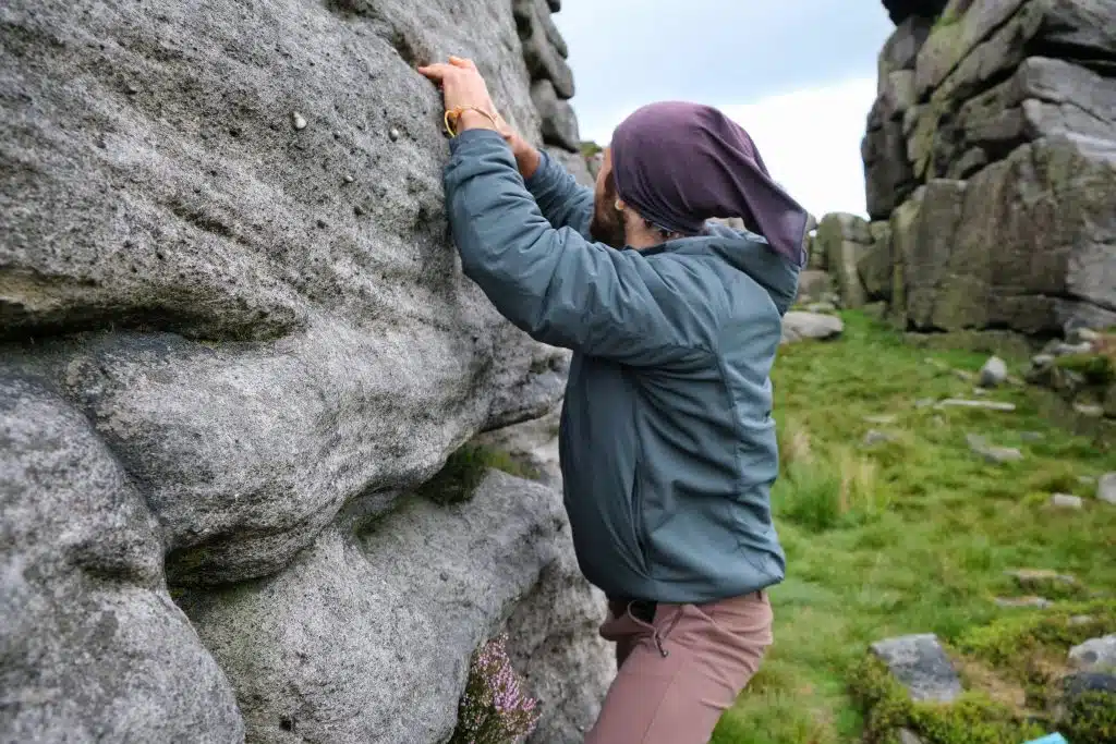 Climbing insulated jacket