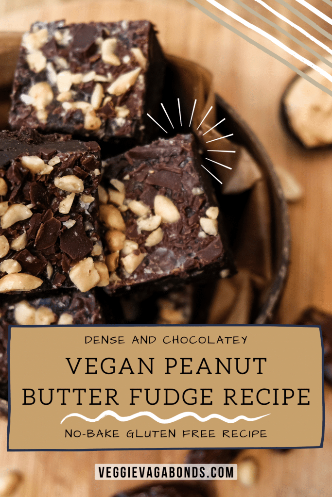 No-Bake Peanut Butter & Chocolate Vegan Fudge