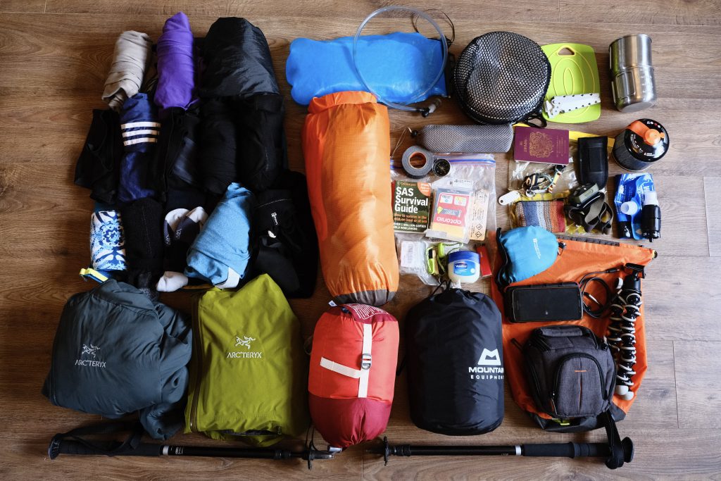Backpacking packing list