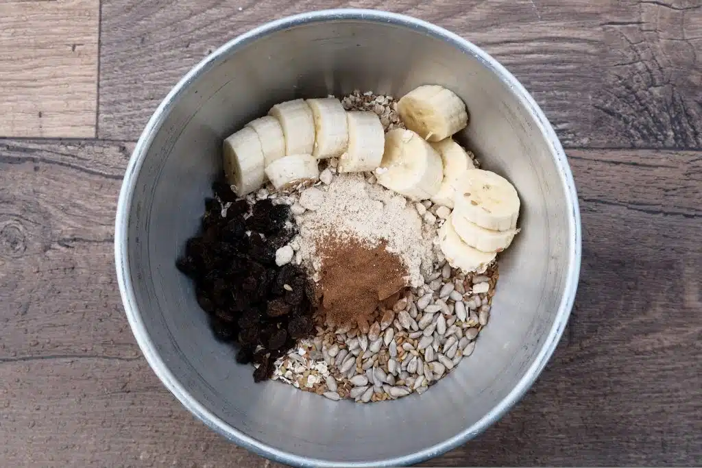 Vegan protein porridge camping 