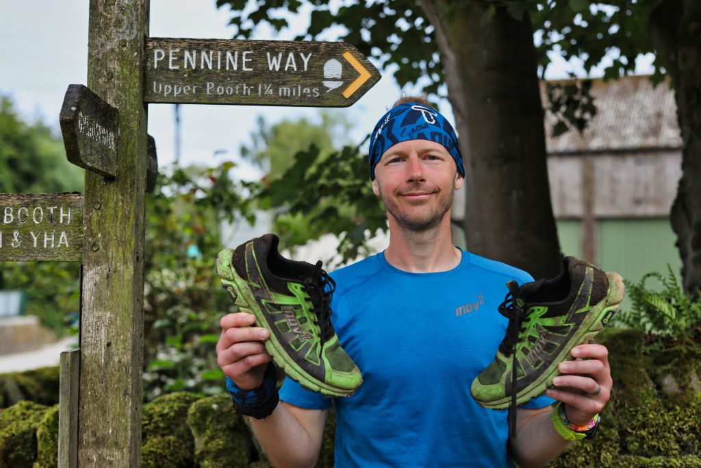 Damien Hall and Inov8 Terra Ultra shoes