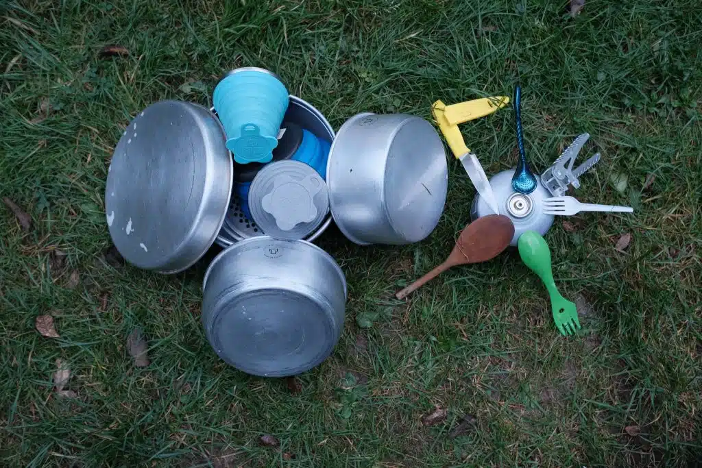 Bike touring cooking equipment