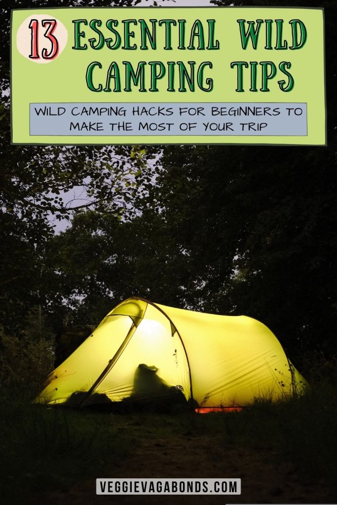 Wild camping tips