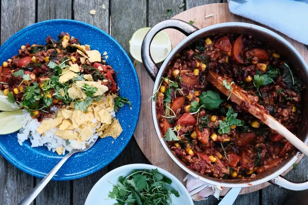 Vegan campfire meals  