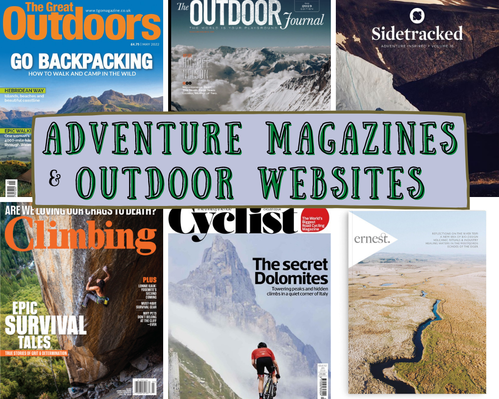 adventure websites and outdoor magazines