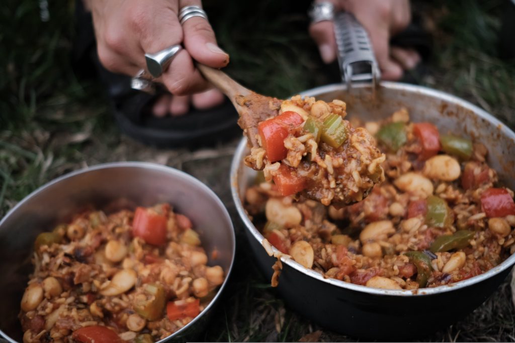 spicy vegan jambalaya