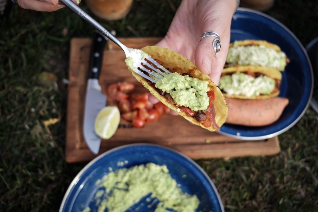 vegan tacos camping dinners ideas