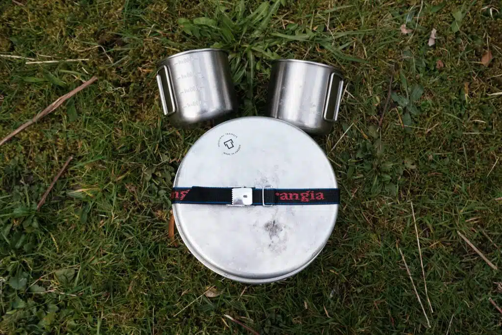 Trangia 2 person backpacking aluminium cook set